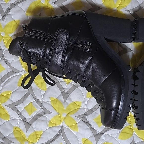 COPY - PRADA Lace Up Combat Ankle Boots Size 36 - Picture 8 of 11